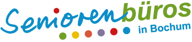 Logo der Seniorenbüros in Bochum mit bunten Punkten.